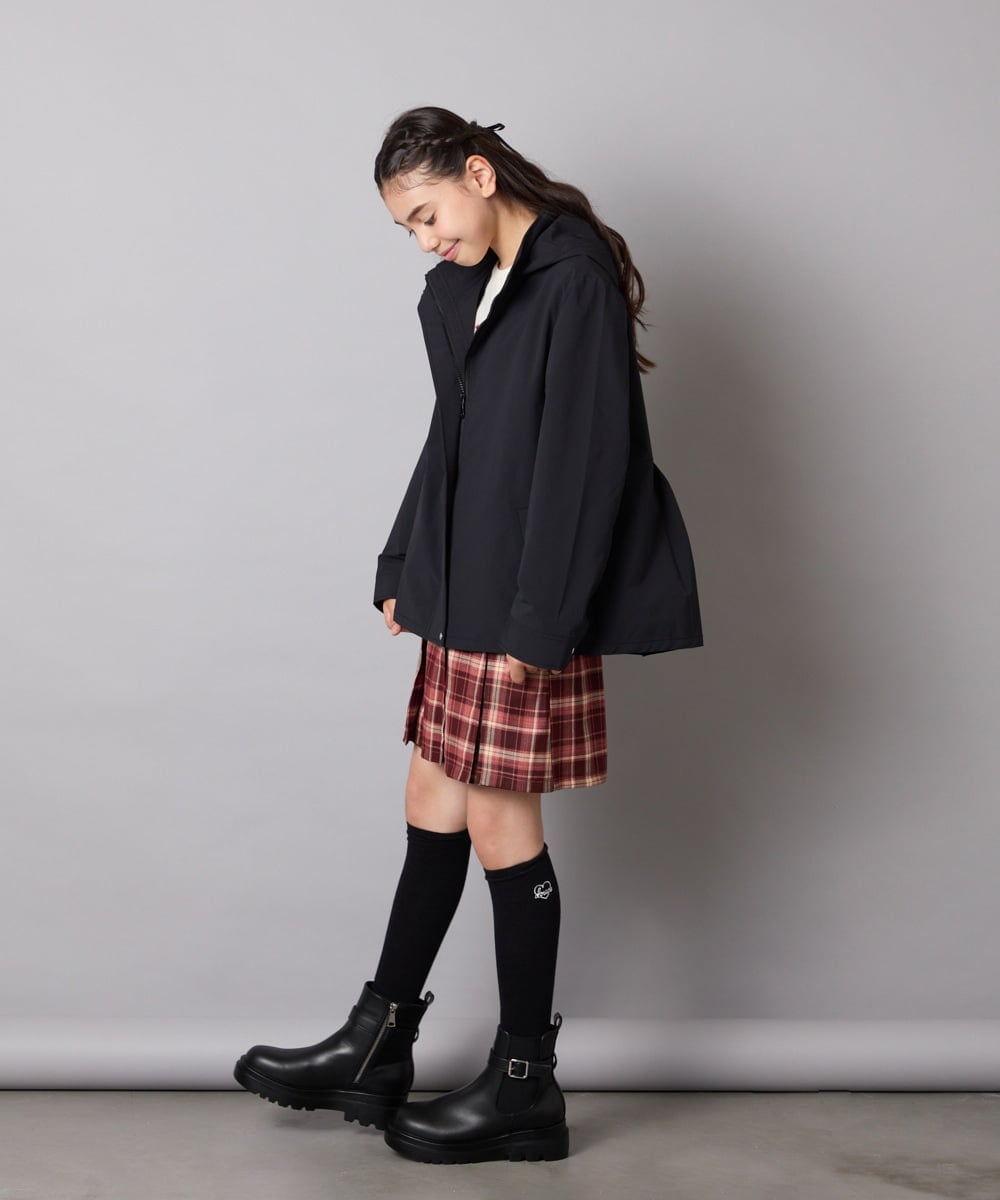 KGLAD04009 a.v.v KIDS(アー・ヴェ・ヴェ) [KIDS]ハート刺繍ニーハイソックス グレー