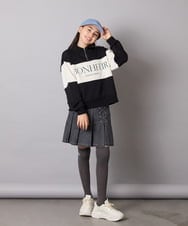 KGLAD04009 a.v.v KIDS(アー・ヴェ・ヴェ) [KIDS]ハート刺繍ニーハイソックス グレー