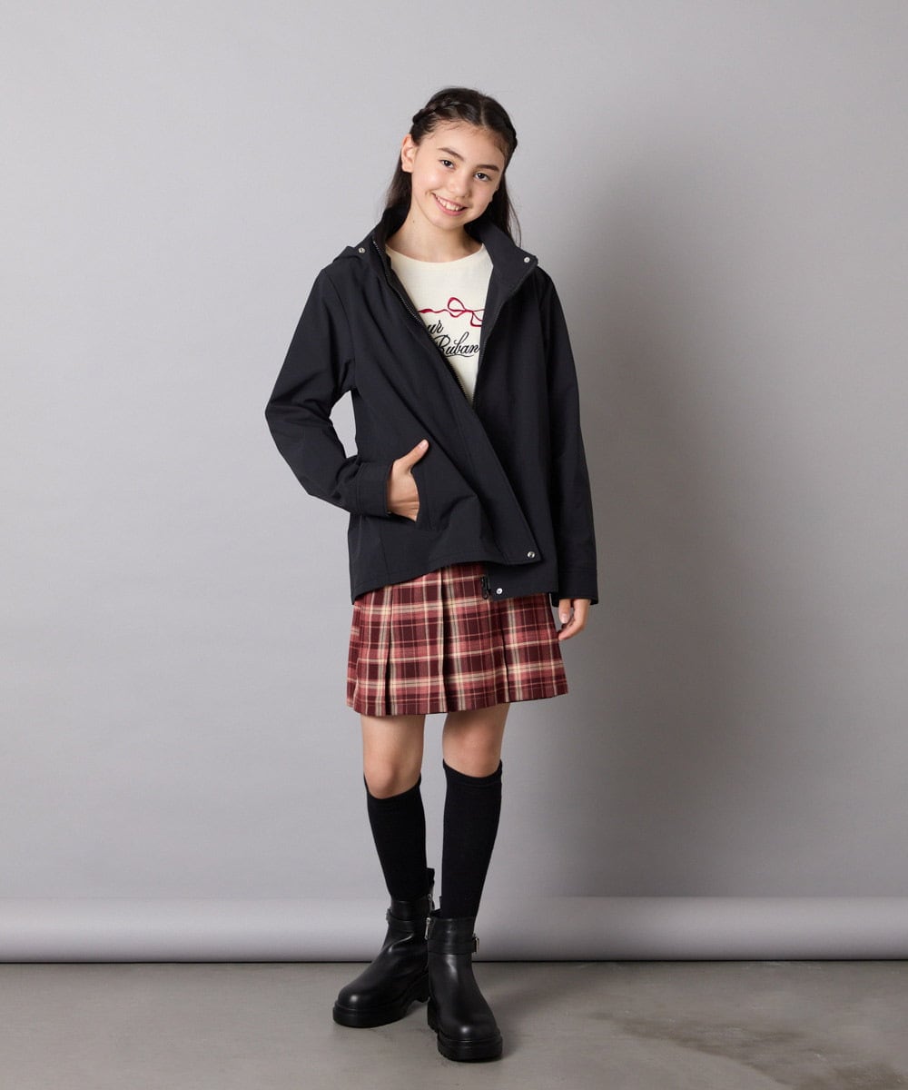 KGLAD04009 a.v.v KIDS(アー・ヴェ・ヴェ) [KIDS]ハート刺繍ニーハイソックス グレー