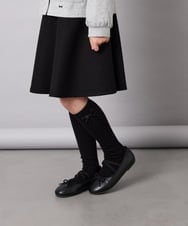 KGLAG30007 a.v.v KIDS(アー・ヴェ・ヴェ) [KIDS]【19-21/22-24cm】リボンハイソックス ブラック