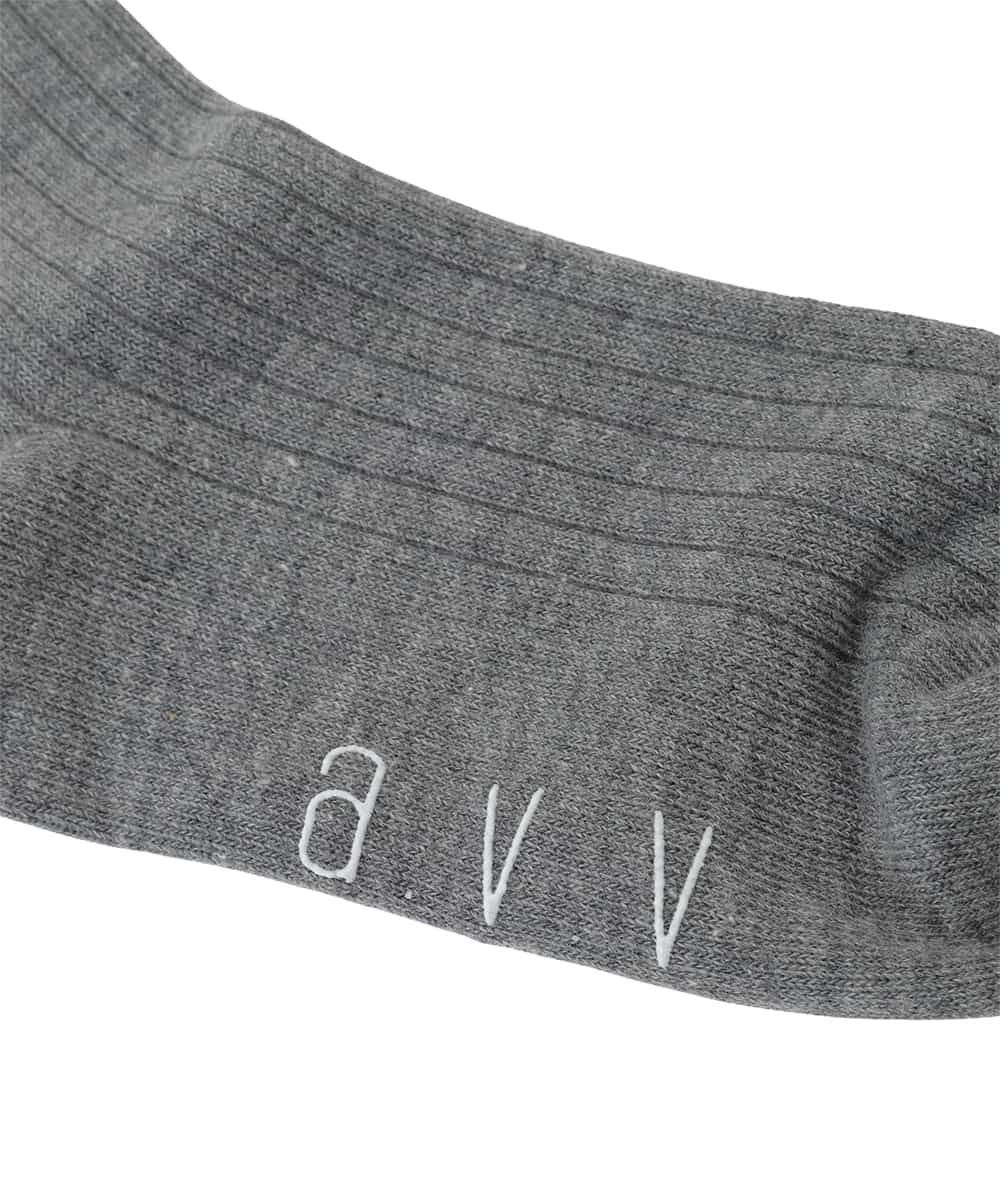 KGLAG30007 a.v.v KIDS(アー・ヴェ・ヴェ) [KIDS]【19-21/22-24cm】リボンハイソックス グレー