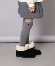KGLAG32009 a.v.v KIDS(アー・ヴェ・ヴェ) [KIDS]【19-21/22-24cm】ラインニーハイソックス グレー