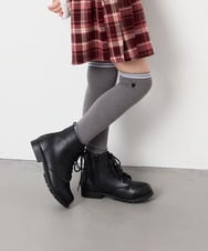KGLAG32009 a.v.v KIDS(アー・ヴェ・ヴェ) [KIDS]【19-21/22-24cm】ラインニーハイソックス グレー