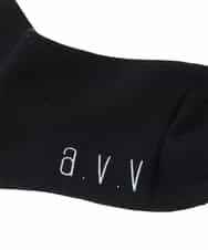 KGLAG32009 a.v.v KIDS(アー・ヴェ・ヴェ) [KIDS]【19-21/22-24cm】ラインニーハイソックス ブラック