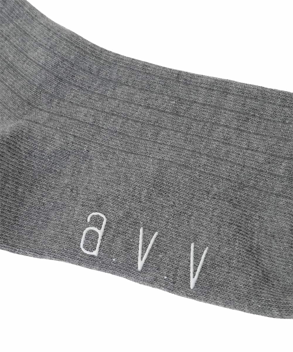 KGLAG33009 a.v.v KIDS(アー・ヴェ・ヴェ) [KIDS]【19-21/22-24cm】リボンニーハイソックス グレー