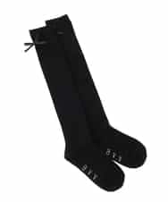 KGLAG33009 a.v.v KIDS(アー・ヴェ・ヴェ) [KIDS]【19-21/22-24cm】リボンニーハイソックス ブラック