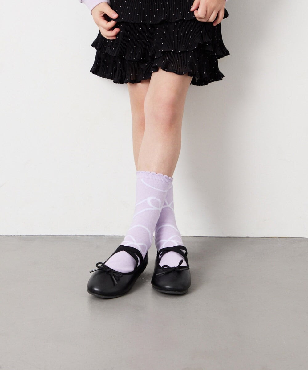 KGLAG34014 a.v.v KIDS(アー・ヴェ・ヴェ) [KIDS]【19-21/22-24cm】フェミニン3足セット ピンク