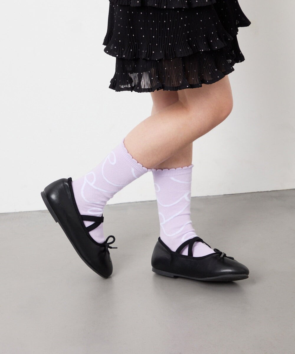 KGLAG34014 a.v.v KIDS(アー・ヴェ・ヴェ) [KIDS]【19-21/22-24cm】フェミニン3足セット ピンク