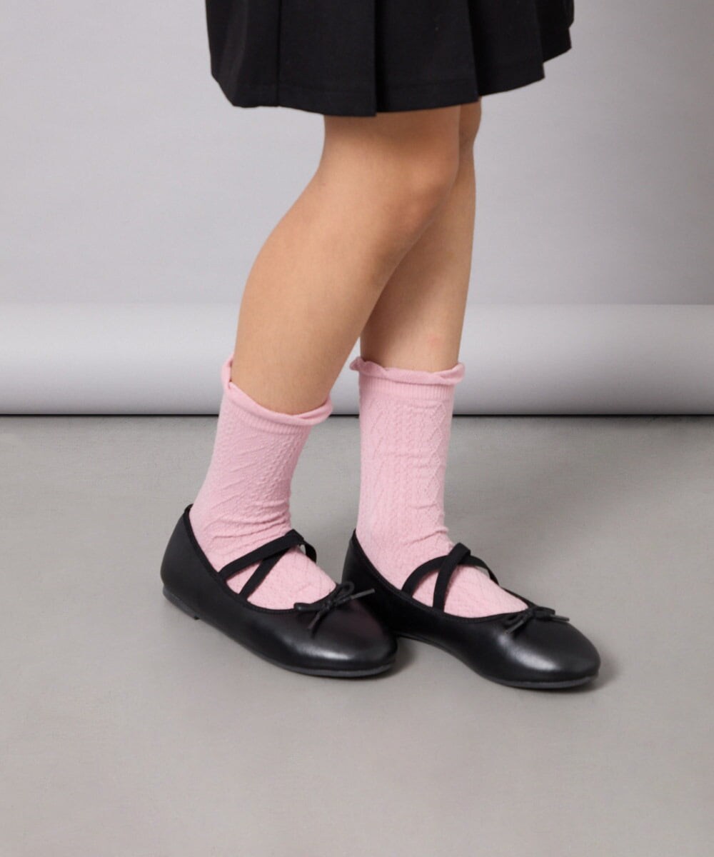 KGLAG34014 a.v.v KIDS(アー・ヴェ・ヴェ) [KIDS]【19-21/22-24cm】フェミニン3足セット ピンク