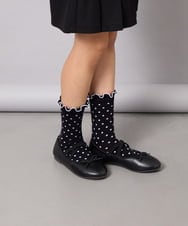 KGLAG34014 a.v.v KIDS(アー・ヴェ・ヴェ) [KIDS]【19-21/22-24cm】フェミニン3足セット ブラック