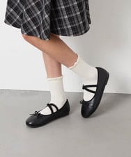 KGLAG34014 a.v.v KIDS(アー・ヴェ・ヴェ) [KIDS]【19-21/22-24cm】フェミニン3足セット ブラック