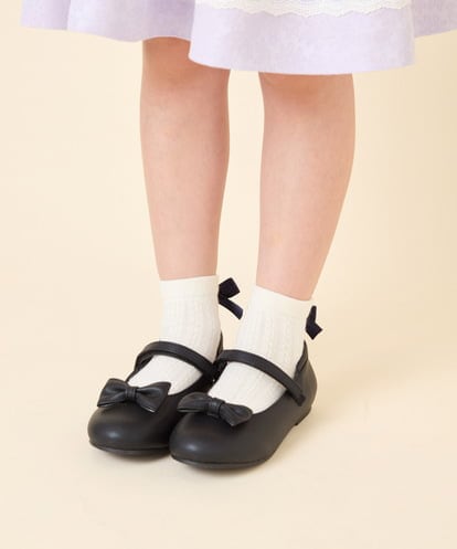 KGLAG38009 a.v.v KIDS [16-18cm/19-21cm]【セレモニー】リボン付きショートソックス