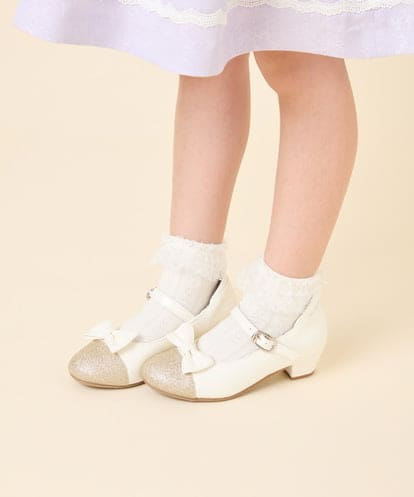 KGLAG39009 a.v.v KIDS [16-18cm/19-21cm][セレモニー]フリル付きショートソックス