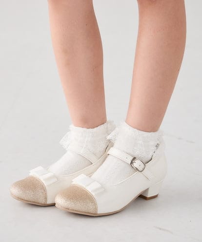 KGLCD01009 a.v.v KIDS [KIDS]レース付きショートソックス