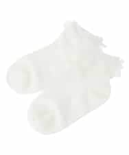 KGLCD01009 a.v.v KIDS(アー・ヴェ・ヴェ) [16-18cm/19-21cm][セレモニー]レース付きショートソックス ホワイト