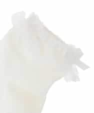 KGLCD01009 a.v.v KIDS(アー・ヴェ・ヴェ) [16-18cm/19-21cm][セレモニー]レース付きショートソックス ホワイト