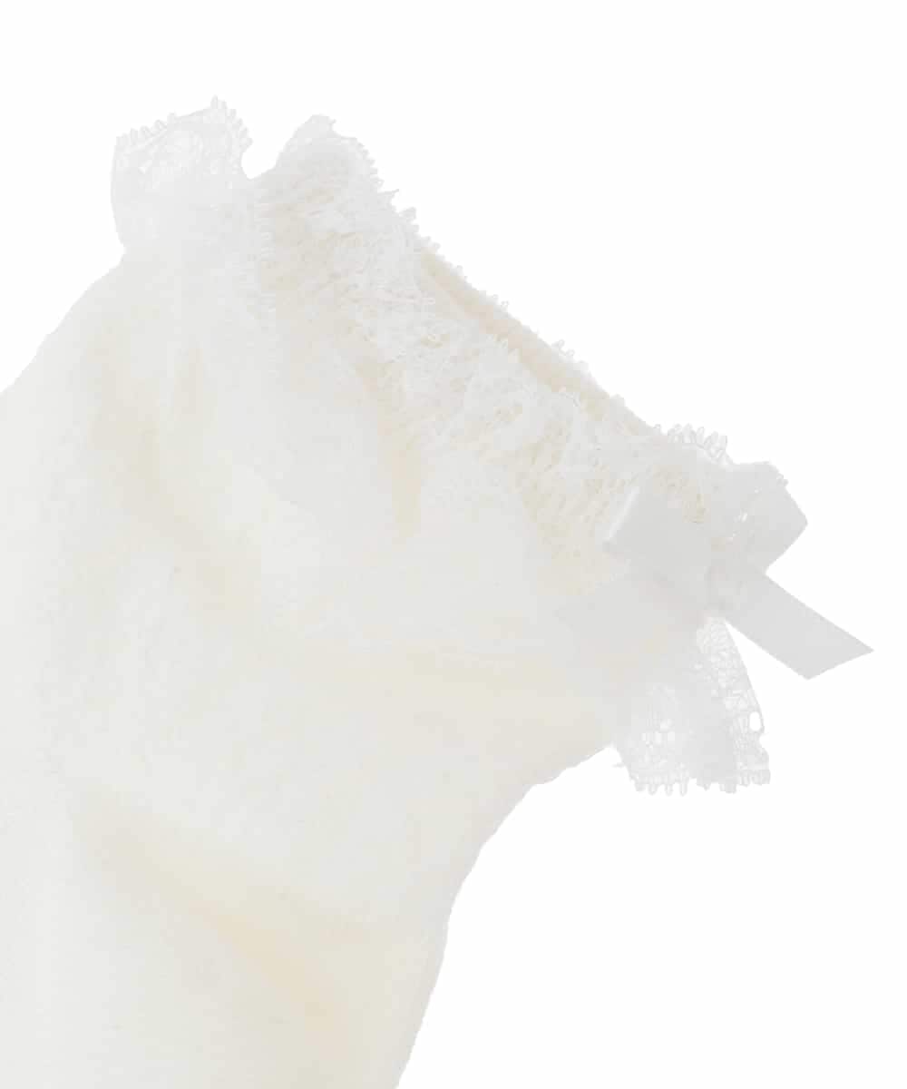 KGLCD01009 a.v.v KIDS(アー・ヴェ・ヴェ) [16-18cm/19-21cm][セレモニー]レース付きショートソックス ホワイト