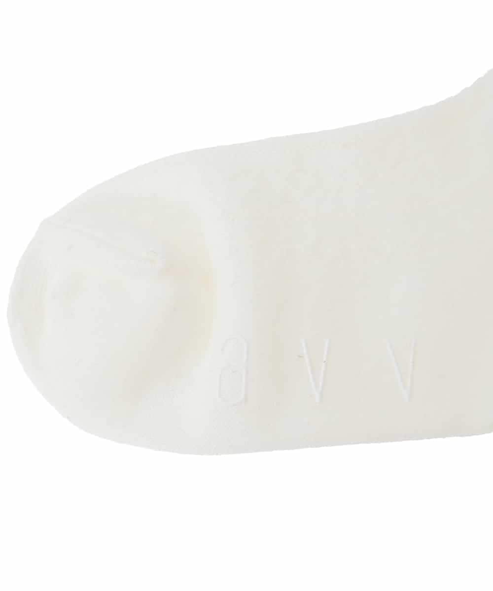 KGLCD01009 a.v.v KIDS(アー・ヴェ・ヴェ) [16-18cm/19-21cm][セレモニー]レース付きショートソックス ホワイト