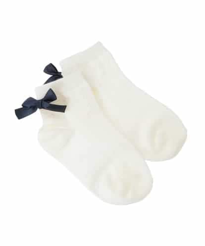 KGLCD02009 a.v.v KIDS [KIDS]リボン付きショートソックス
