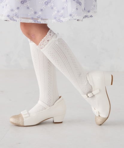 KGLCD03014 a.v.v KIDS [KIDS]フリルリボンハイソックス