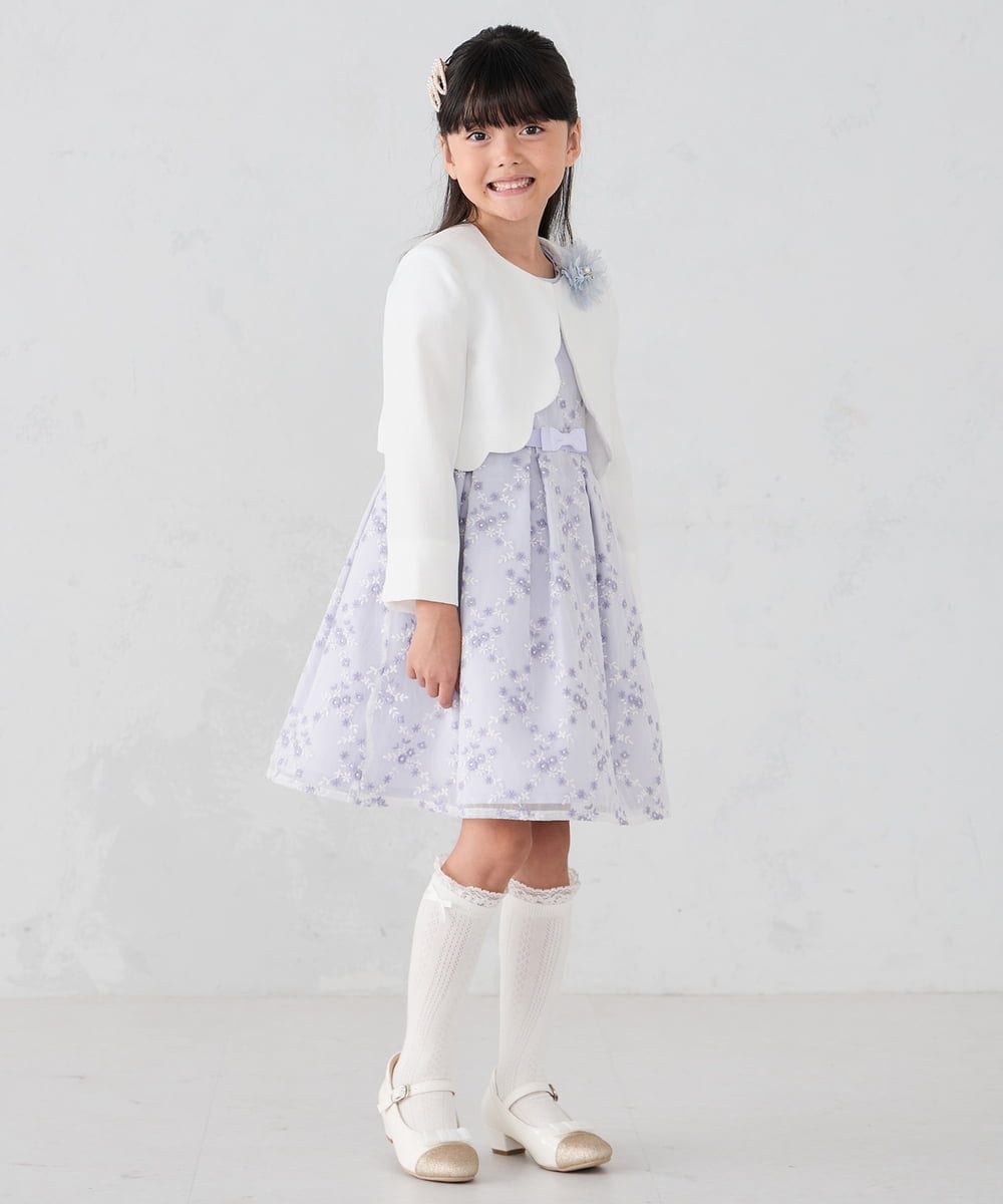 KGLCD03014 a.v.v KIDS(アー・ヴェ・ヴェ) [KIDS]フリルリボンハイソックス ホワイト