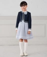 KGLCD03014 a.v.v KIDS(アー・ヴェ・ヴェ) [KIDS]フリルリボンハイソックス ホワイト