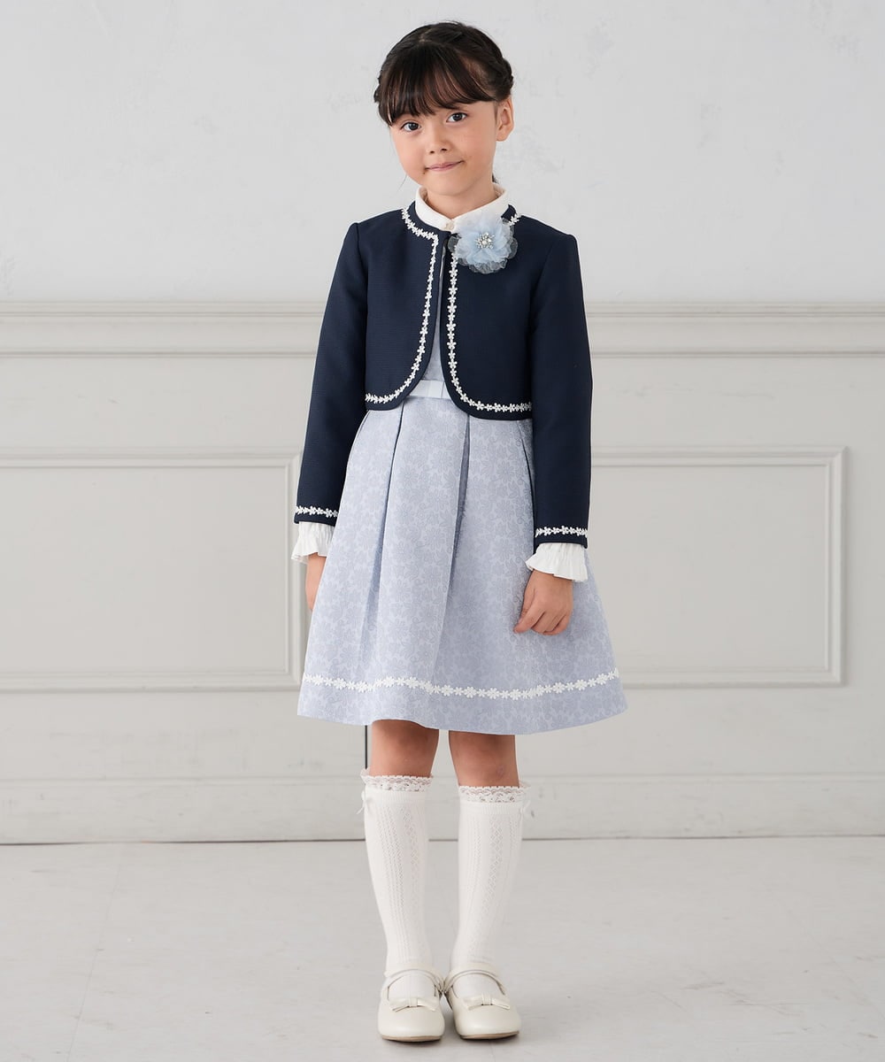 KGLCD03014 a.v.v KIDS(アー・ヴェ・ヴェ) [KIDS]フリルリボンハイソックス ホワイト