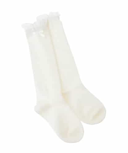 KGLCD03014 a.v.v KIDS [KIDS]フリルリボンハイソックス