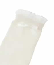 KGLCD03014 a.v.v KIDS(アー・ヴェ・ヴェ) [16-18cm/19-21cm]【セレモニー】フリルリボンハイソックス ホワイト