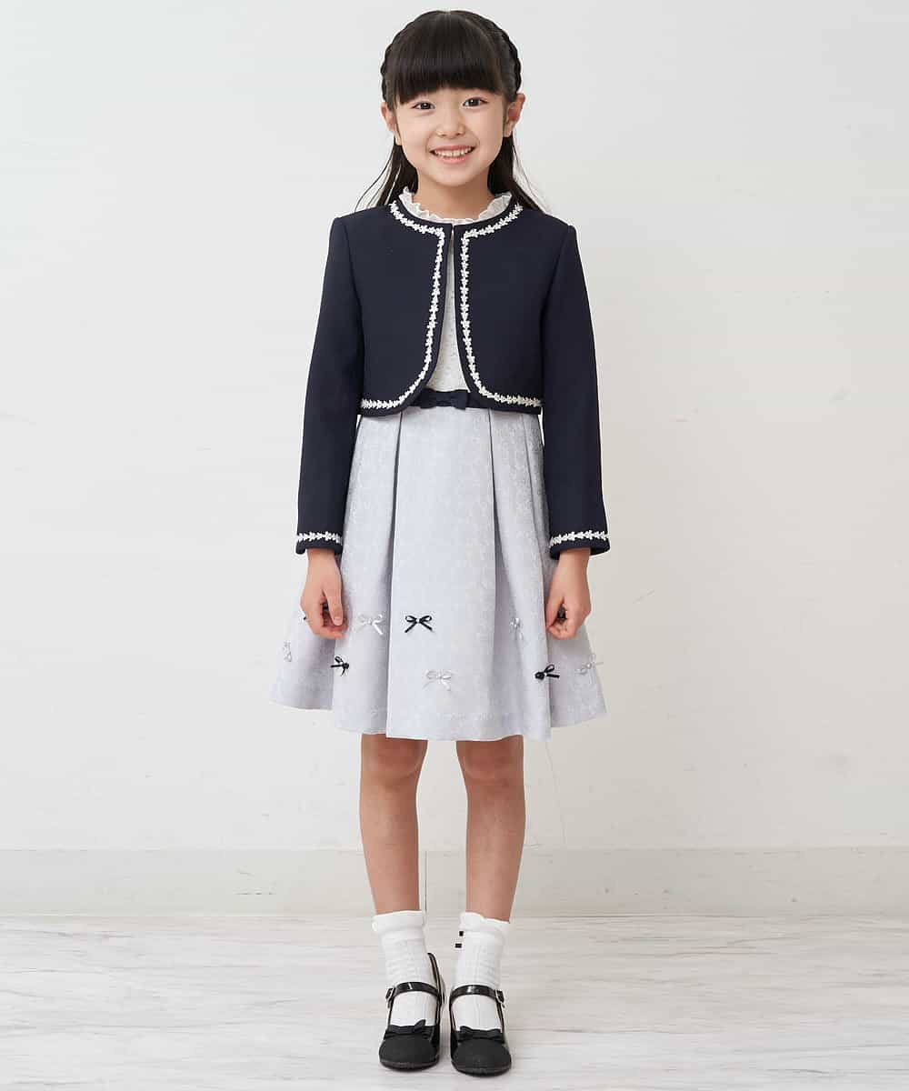 KGLCP12009 a.v.v KIDS(アー・ヴェ・ヴェ) [KIDS]リボン付きショートソックス ホワイト