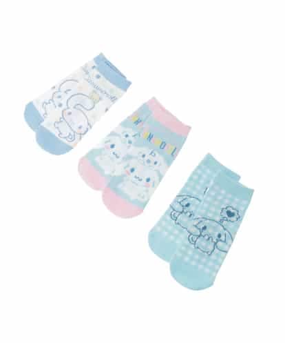 KGLED01012 a.v.v KIDS [KIDS]【シナモロール】３点セットアソートソックス