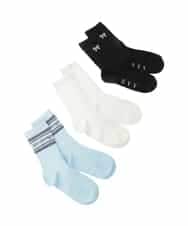 KGLGD10014 a.v.v KIDS(アー・ヴェ・ヴェ) [KIDS]【3点セット】アソートソックス ライトブルー