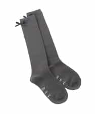 KGLGD12007 a.v.v KIDS(アー・ヴェ・ヴェ) [KIDS]バックリボンハイソックス グレー