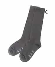 KGLGD12007 a.v.v KIDS(アー・ヴェ・ヴェ) [KIDS]バックリボンハイソックス グレー