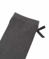 KGLGD12007 a.v.v KIDS(アー・ヴェ・ヴェ) [KIDS]バックリボンハイソックス グレー