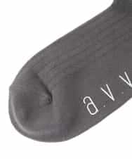 KGLGD12007 a.v.v KIDS(アー・ヴェ・ヴェ) [KIDS]バックリボンハイソックス グレー