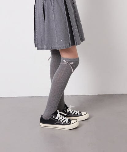 KGLGD14009 a.v.v KIDS [KIDS]サイドリボンニーハイ