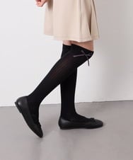 KGLGD14009 a.v.v KIDS(アー・ヴェ・ヴェ) [KIDS]サイドリボンニーハイ ブラック