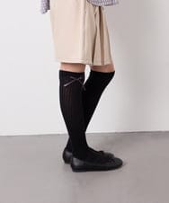 KGLGD14009 a.v.v KIDS(アー・ヴェ・ヴェ) [KIDS]サイドリボンニーハイ ブラック