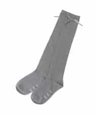 KGLGD14009 a.v.v KIDS(アー・ヴェ・ヴェ) [KIDS]サイドリボンニーハイ グレー