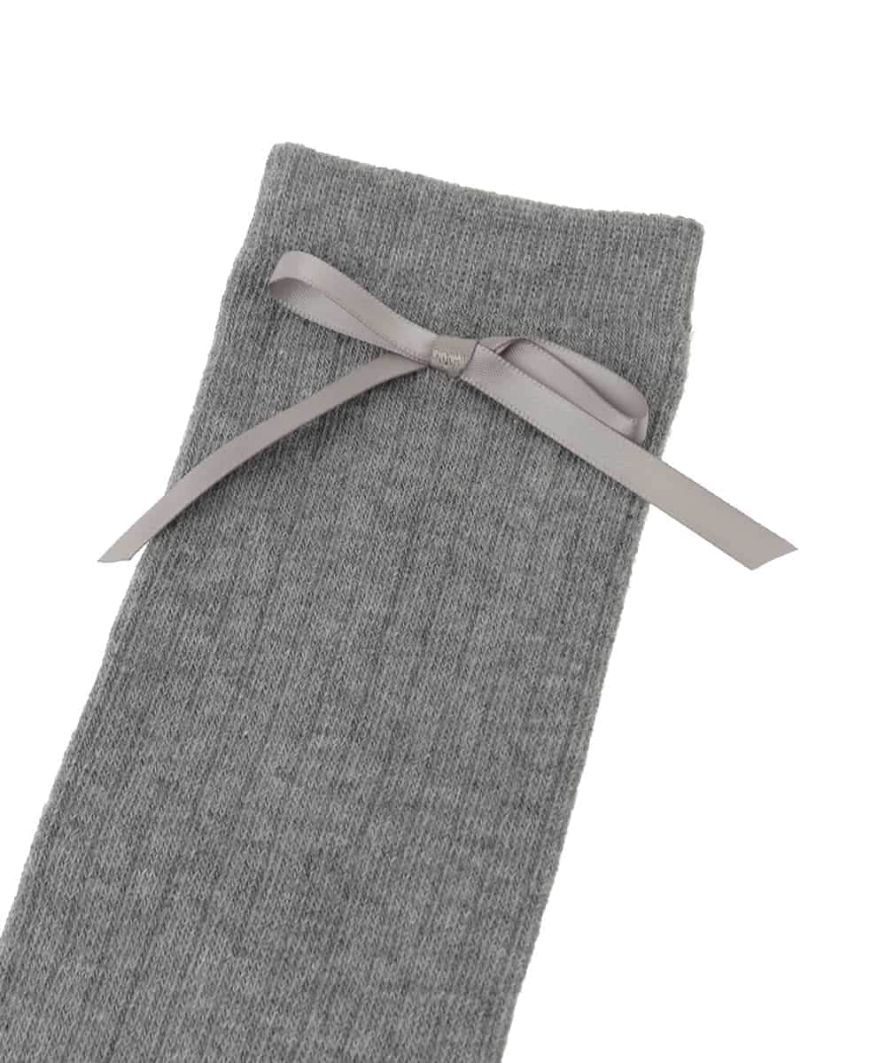 KGLGD14009 a.v.v KIDS(アー・ヴェ・ヴェ) [KIDS]サイドリボンニーハイ グレー