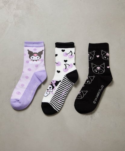 KGLJA06012 a.v.v KIDS [KIDS]【クロミ】3Pソックスセット