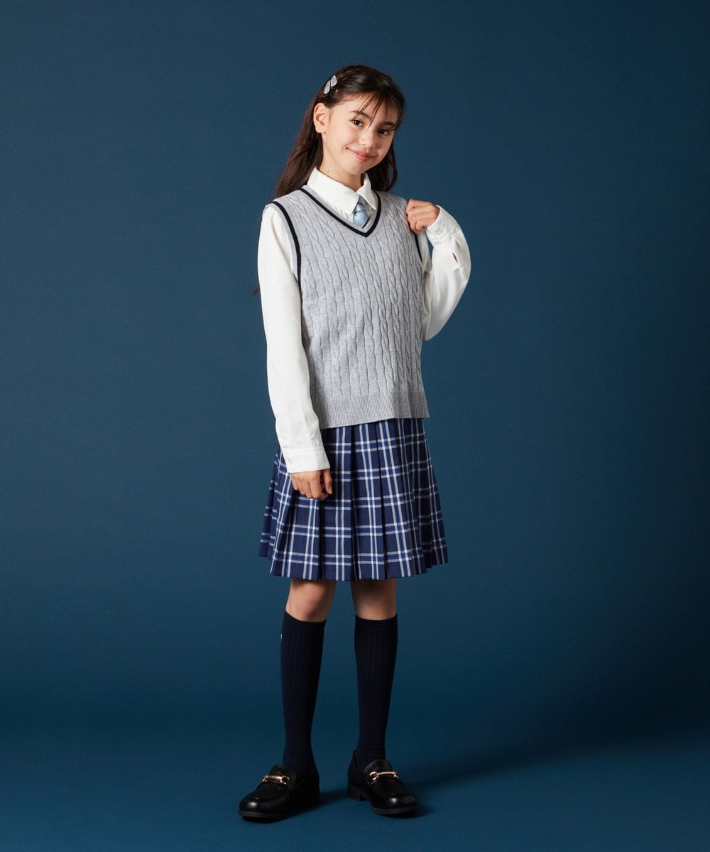 KGLTA01007 a.v.v KIDS(アー・ヴェ・ヴェ) [KIDS]【卒服】Aハイソックス ホワイト