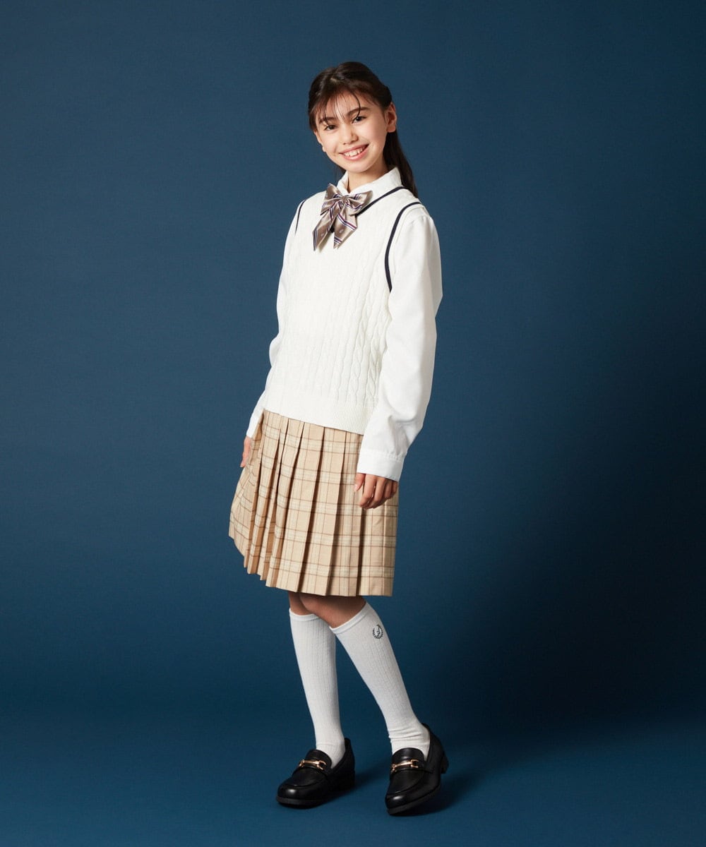 KGLTA01007 a.v.v KIDS(アー・ヴェ・ヴェ) [KIDS]【卒服】Aハイソックス ホワイト