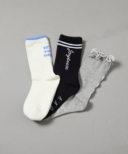 KGLTA01014 a.v.v KIDS [KIDS]3足セットソックス
