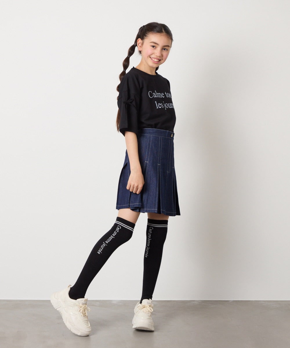 KGLTA05009 a.v.v KIDS(アー・ヴェ・ヴェ) [KIDS]メッセージニーハイ グレー