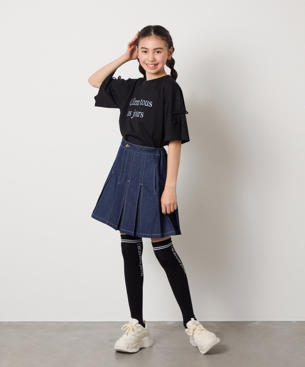 KGLTA05009 a.v.v KIDS(アー・ヴェ・ヴェ) [KIDS]メッセージニーハイ グレー