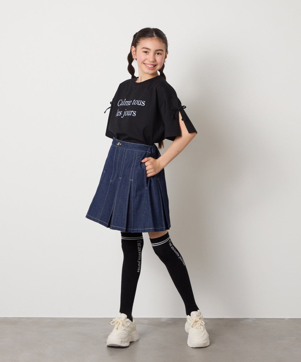 KGLTA05009 a.v.v KIDS(アー・ヴェ・ヴェ) [KIDS]メッセージニーハイ グレー