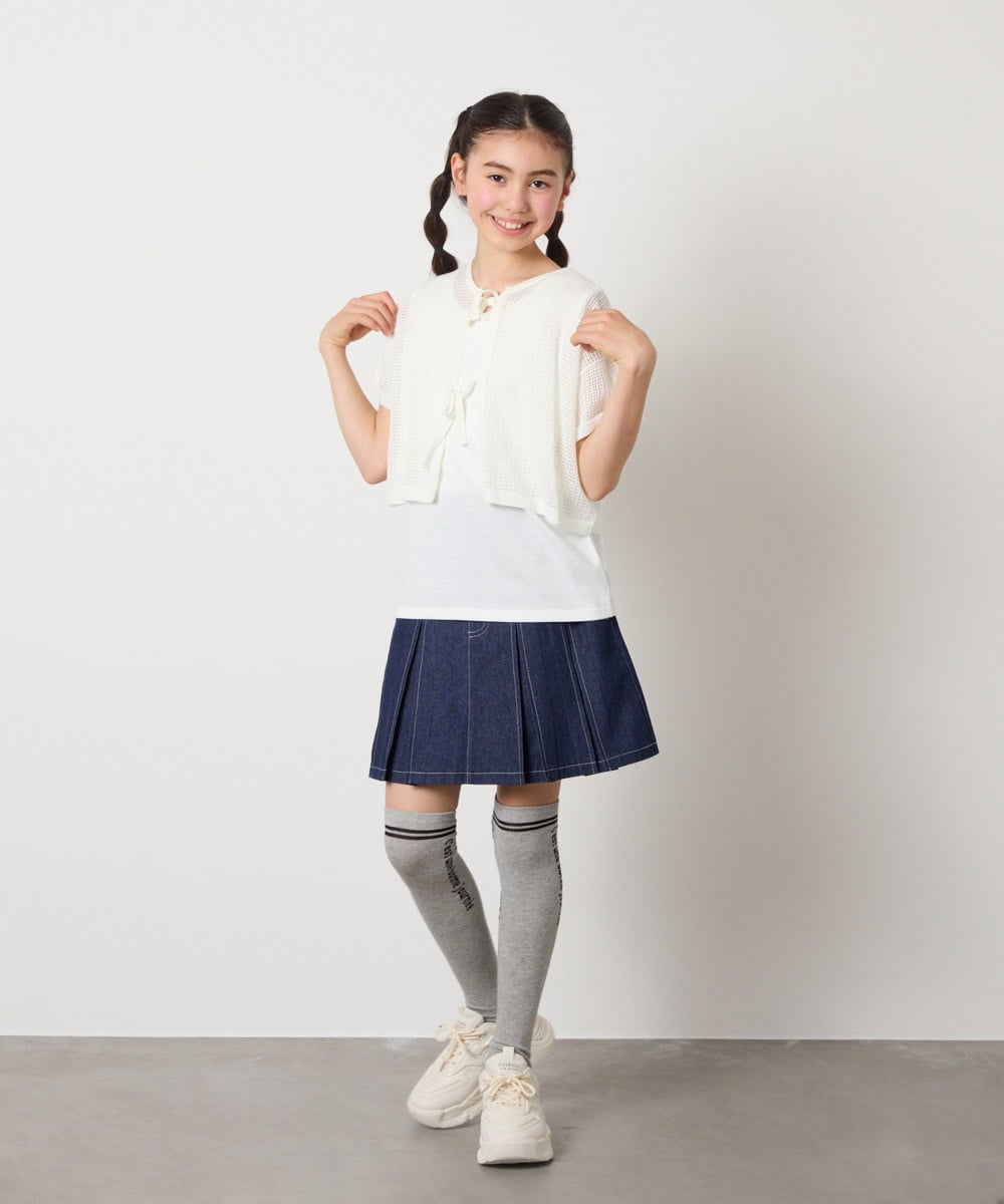 KGLTA05009 a.v.v KIDS(アー・ヴェ・ヴェ) [KIDS]メッセージニーハイ グレー