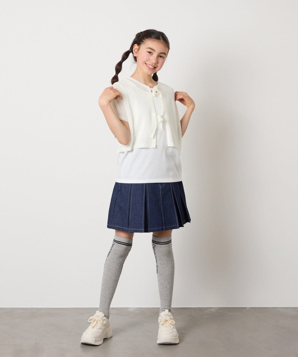 KGLTA05009 a.v.v KIDS(アー・ヴェ・ヴェ) [KIDS]メッセージニーハイ グレー
